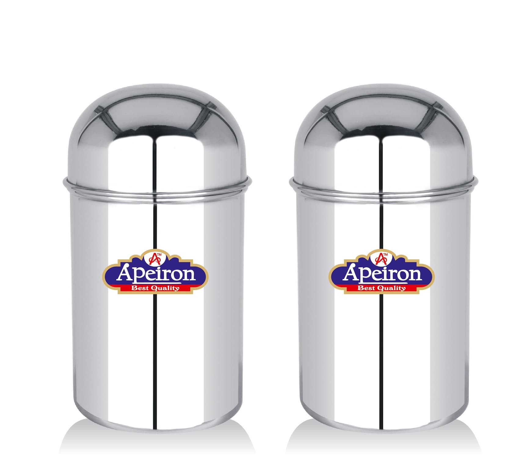 Apeiron Stainless Steel Tea Sugar Coffee Container 750 ml each pack of 2