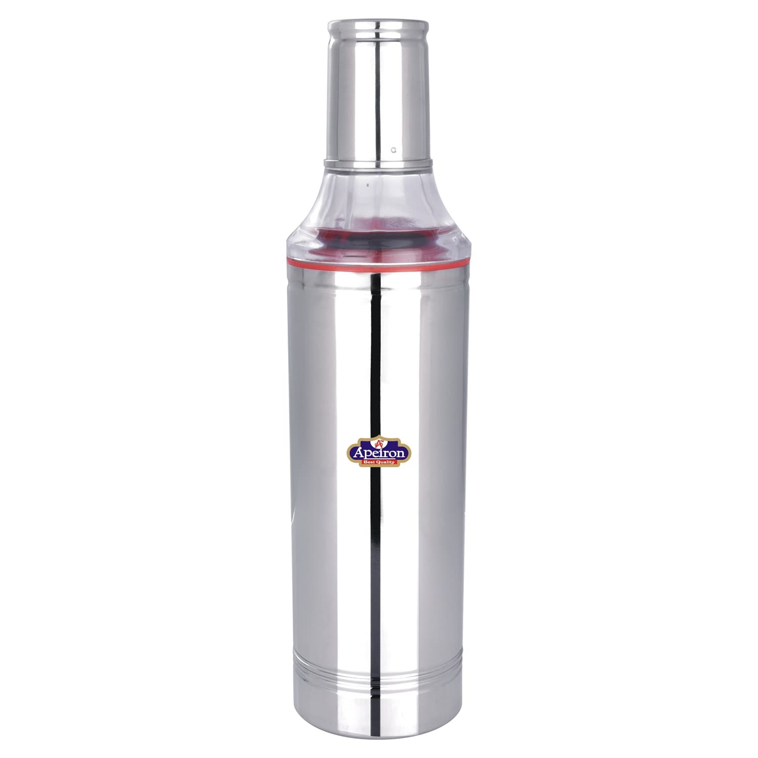 Stainless Steel Nozzle Oil Dispenser without handle 1000ml Red