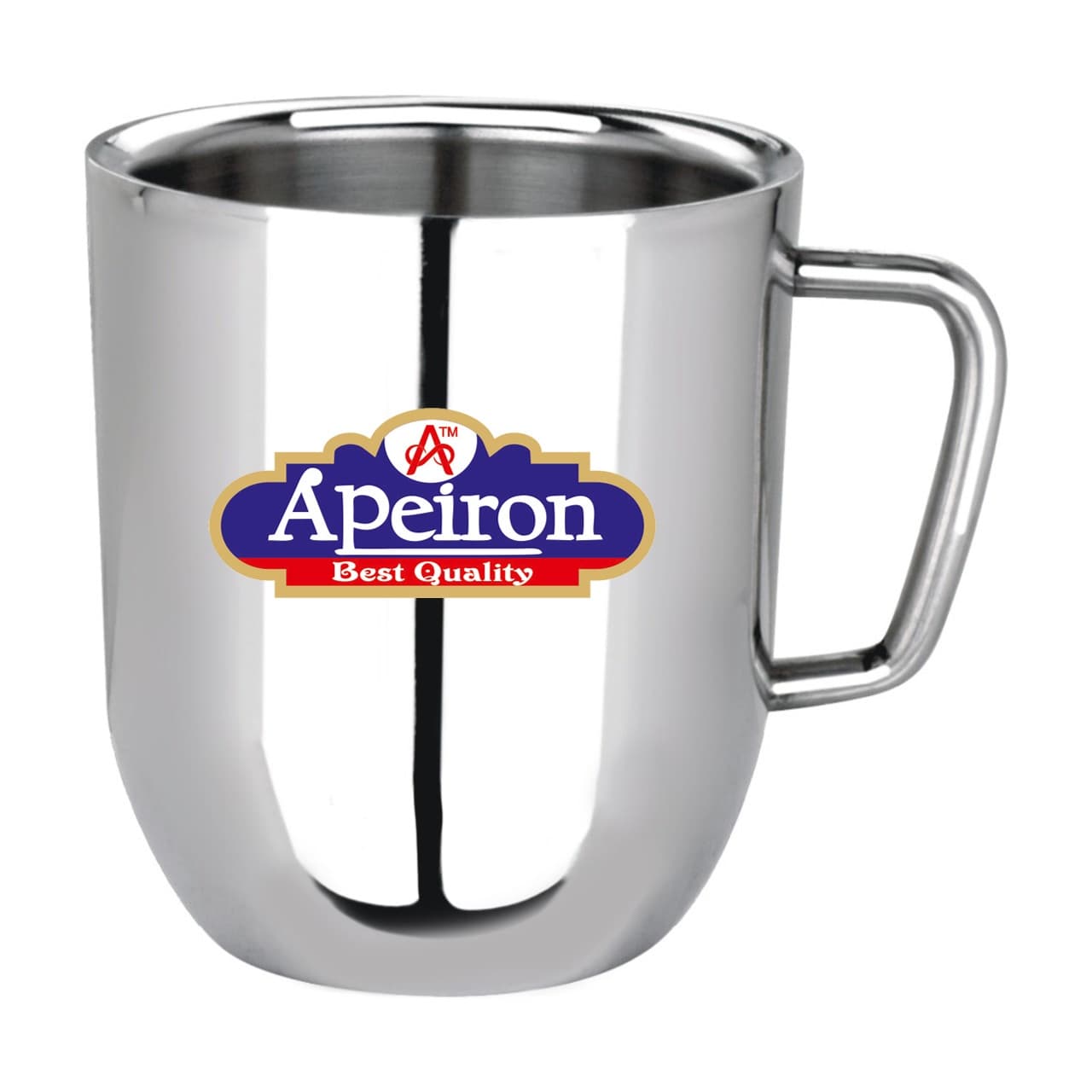 Apeiron Stainless Steel 300ml Double wall Coffee & Tea Mug (Set of 1)